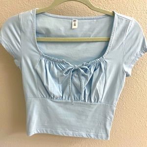 BP baby blue crop top!